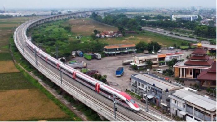 佐科总统与中国国家元首共同见证雅万高铁速度