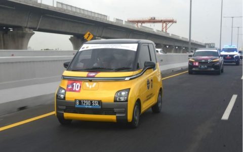 五菱参与迎接g20峰会电动车大巡游