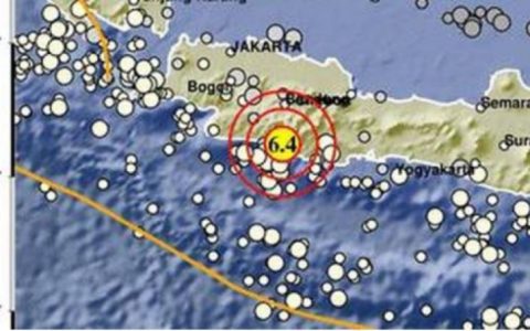 西爪哇加鲁特地震造成一人受伤