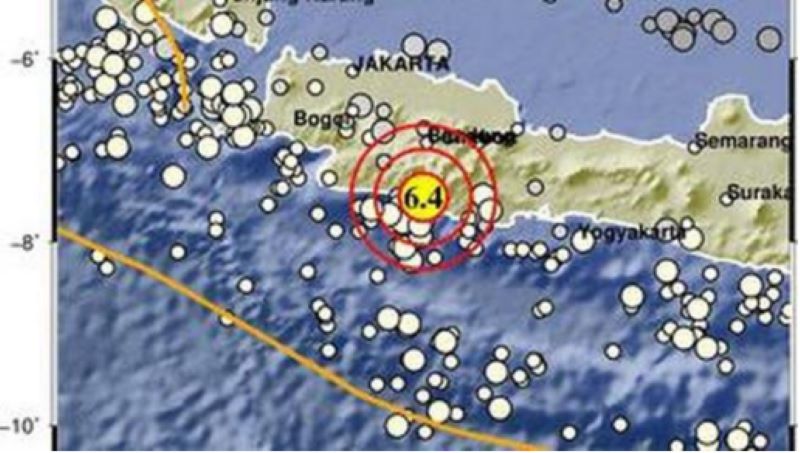 西爪哇加鲁特地震造成一人受伤