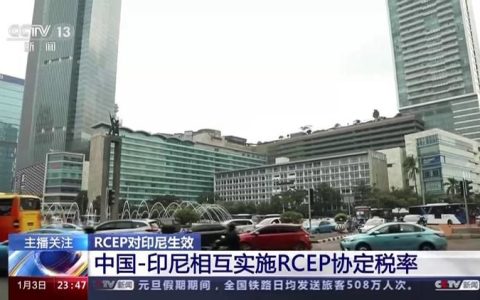 RCEP正式对印尼生效，1月2日起部分产品零关税