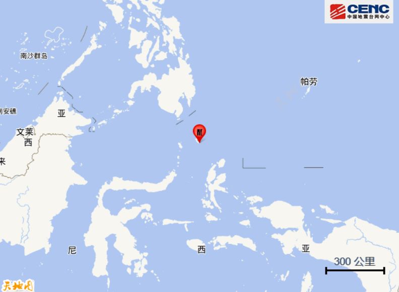 印尼塔劳群岛发生5.8级地震