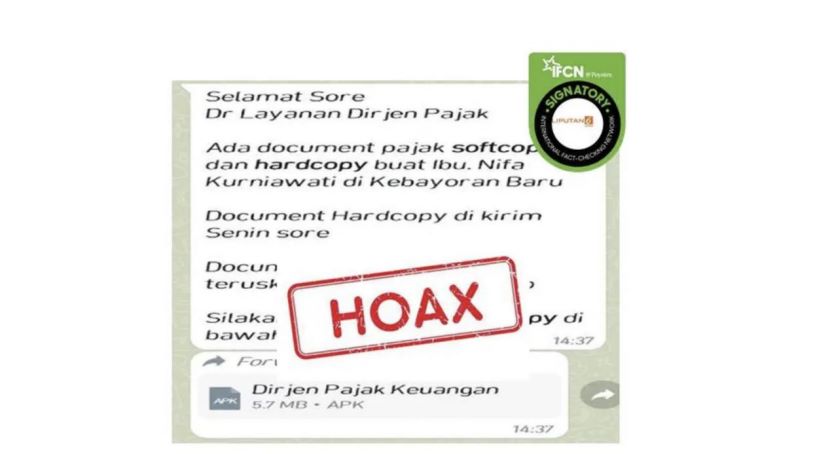 谨防印尼社媒上不法分子冒充税务局进行诈骗