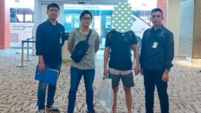 巴厘岛两名男同胞签证逾期逗留被遣返