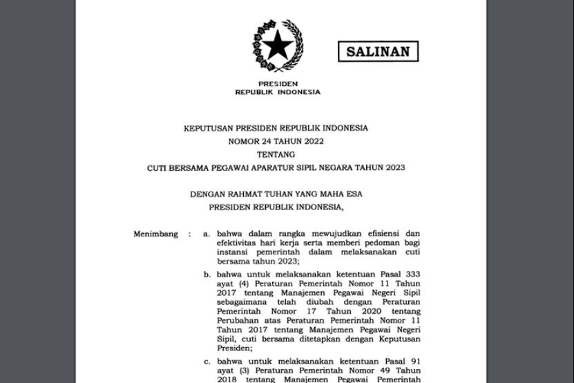 印尼连放假期可以抵扣员工的年假额度