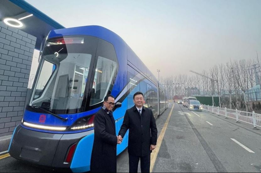 中国将在印尼新国都建设运营无轨列车