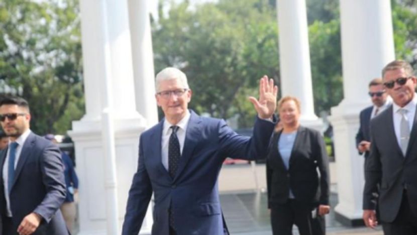 苹果CEO库克与佐科总统在雅加达会面