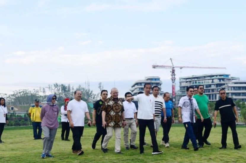 佐科邀请国家机构首长视察新都设施