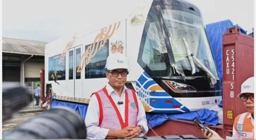 印尼新国都无轨列车今日开始测试运营