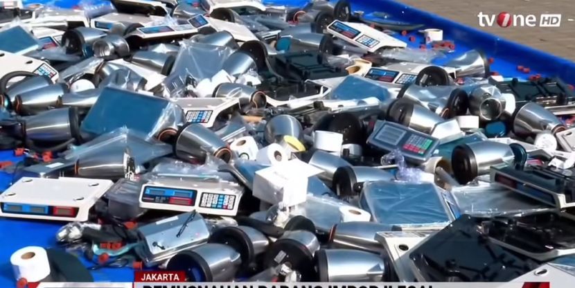 印尼严查非法进口，三次行动查获1000亿印尼盾商品