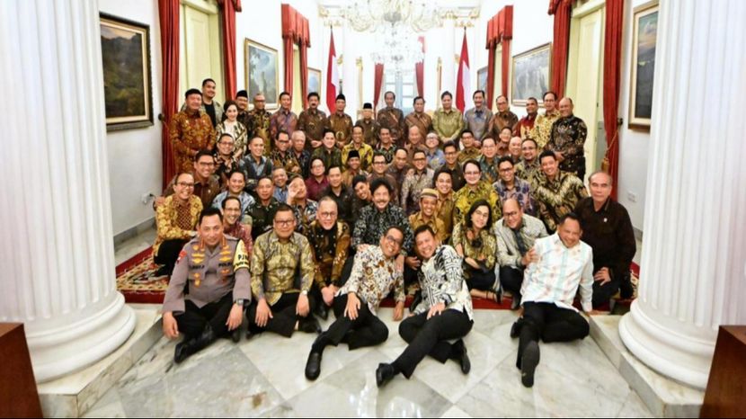 佐科与内阁部长高层正式告别