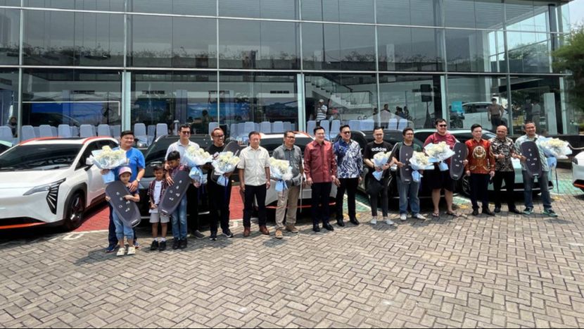 广汽埃安举办印尼消费者交付仪式