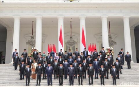 印尼新内阁七大统筹部长的具体分工