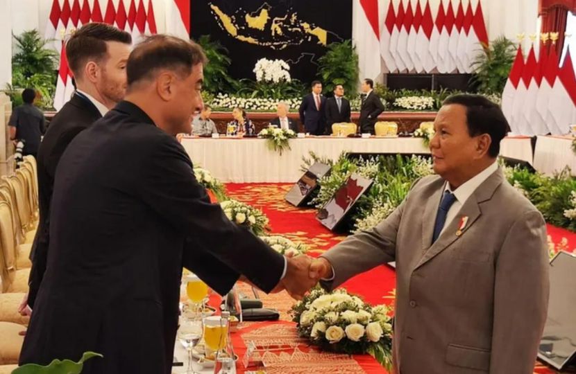 普拉博沃总统会见五十位美国企业家