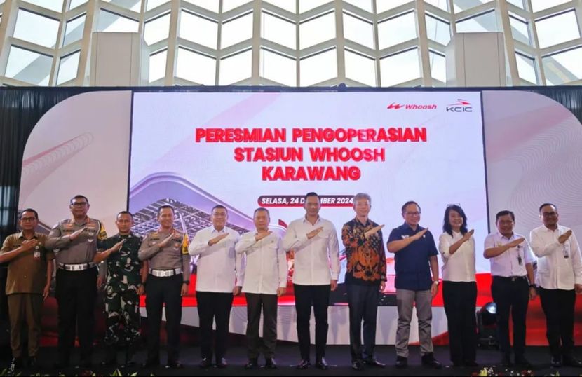 王鲁彤大使出席雅万高铁卡拉旺车站开通仪式