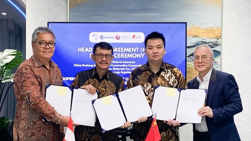 印尼企业与中国企业合作开发电池铜箔加工厂