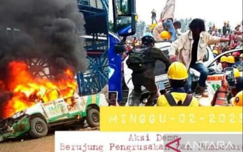 中苏拉威西IMIP示威升级：员工骚乱引发法律行动