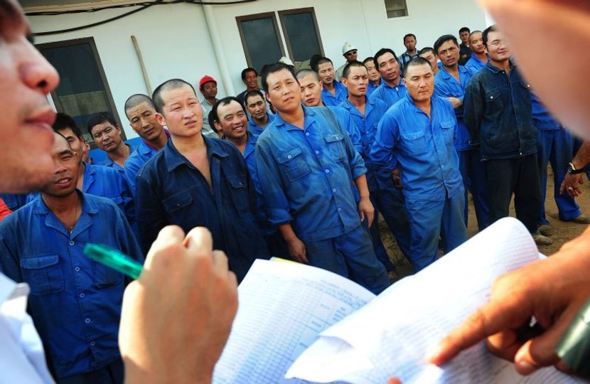 巴淡岛中国劳工部分未在官方登记且数量庞大