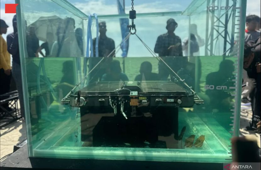 奇瑞电池在雅加达海水浸泡近54小时无异常