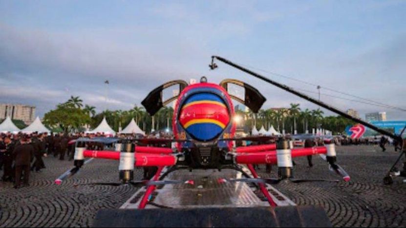 印尼警方使用中国制飞行器进行巡逻