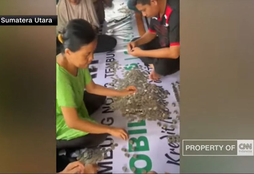 女子积攒1600万硬币去购买汽车