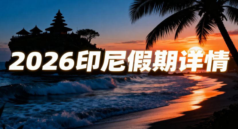 2026印尼假期早规划：17天法定假+8天连休