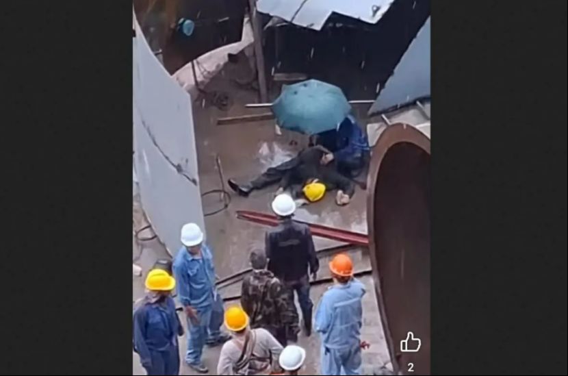 中国劳工因建筑坍塌在西加里曼丹不幸身亡