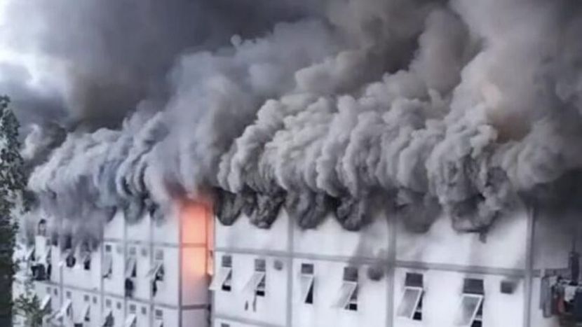 印尼新首都工人住宅发生火灾