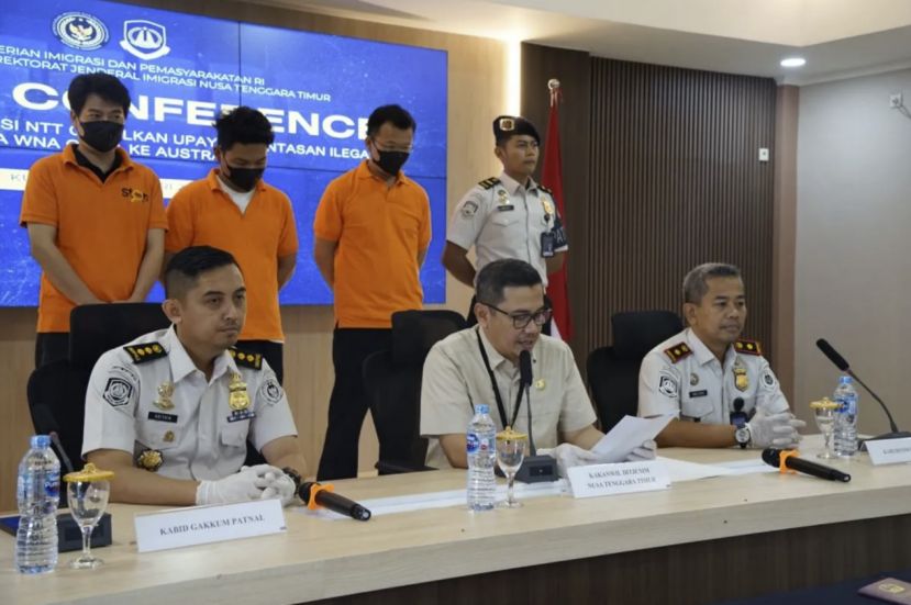 三名国人企图从印尼偷渡到澳大利亚被捕