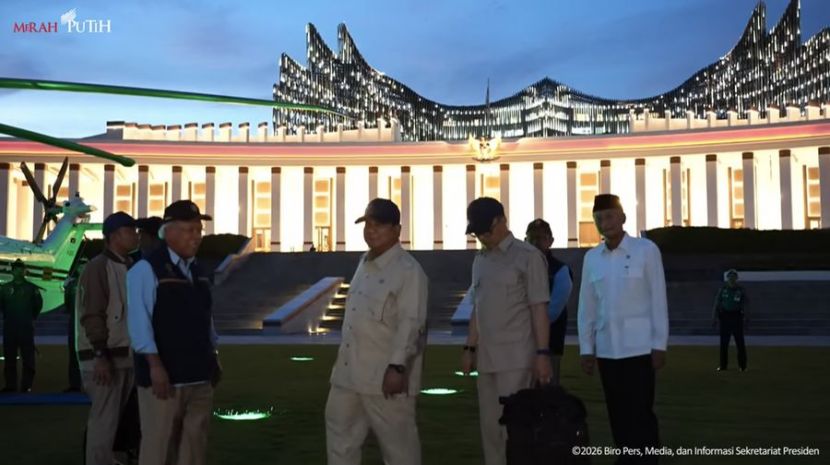 普拉博沃首次以总统身份视察新首都