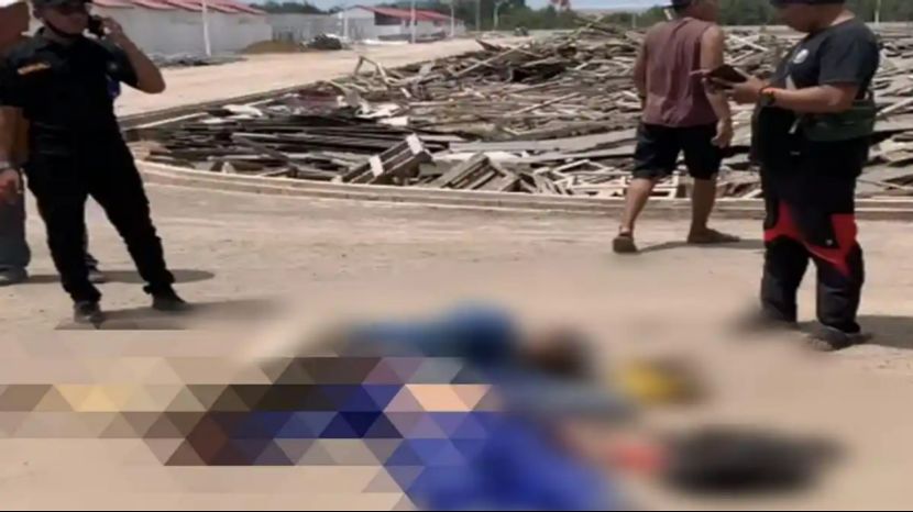 印尼一外籍劳工与大型卡车相撞伤势严重