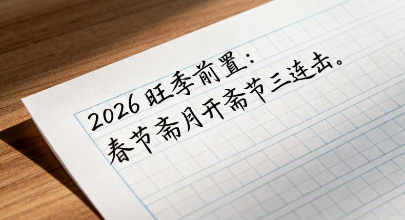 2026旺季前置：春节斋月开斋节三连击