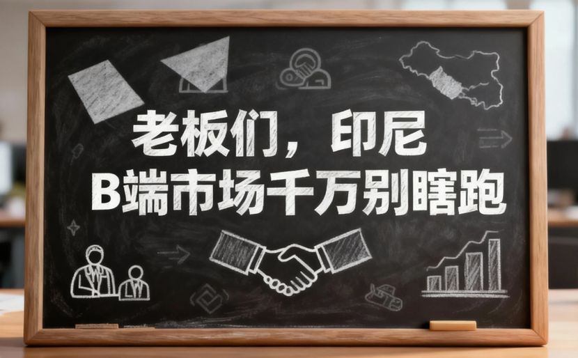 老板们，印尼B端市场千万别瞎跑