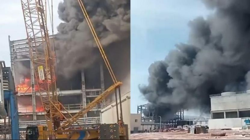 印尼西加一中资铝土冶炼厂发生骇人火灾